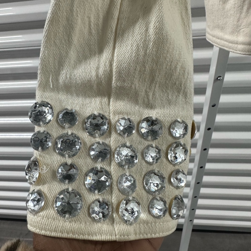 Studded Cream Jacket - Picture 3 of 6